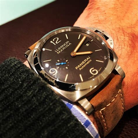 panerai marina titanium replica|authenticity of a panerai.